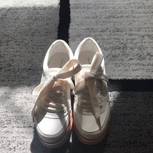 White sneakers